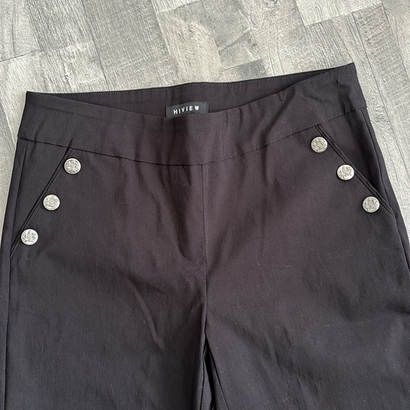 HIVIEW Women's Size 10P Black Solid Pants - Picture 5 of 12